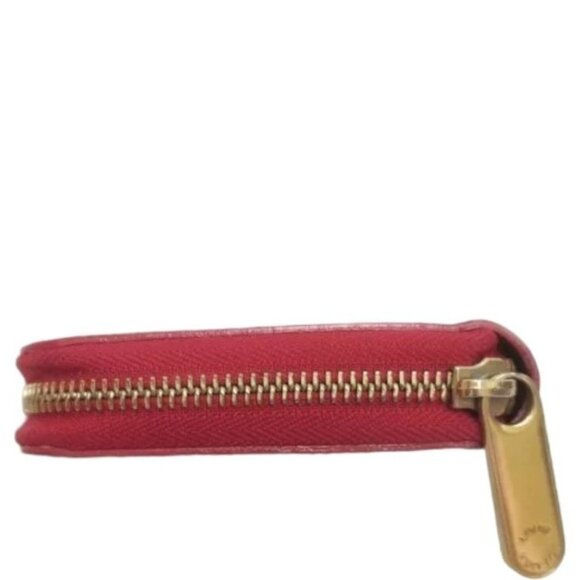 360317AM (V5) Louis Vuitton Wallet Dot Infinity Rouge Yayoi Kusama Long Red Leat - Picture 6 of 12